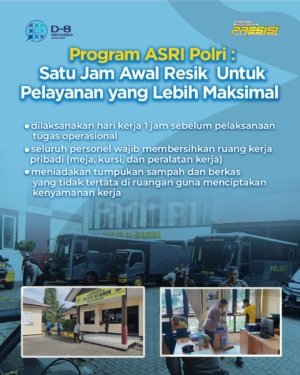 Satu Jam Lebih Awal untuk Pelayanan Maksimal, Polri Jalankan Program ASRI