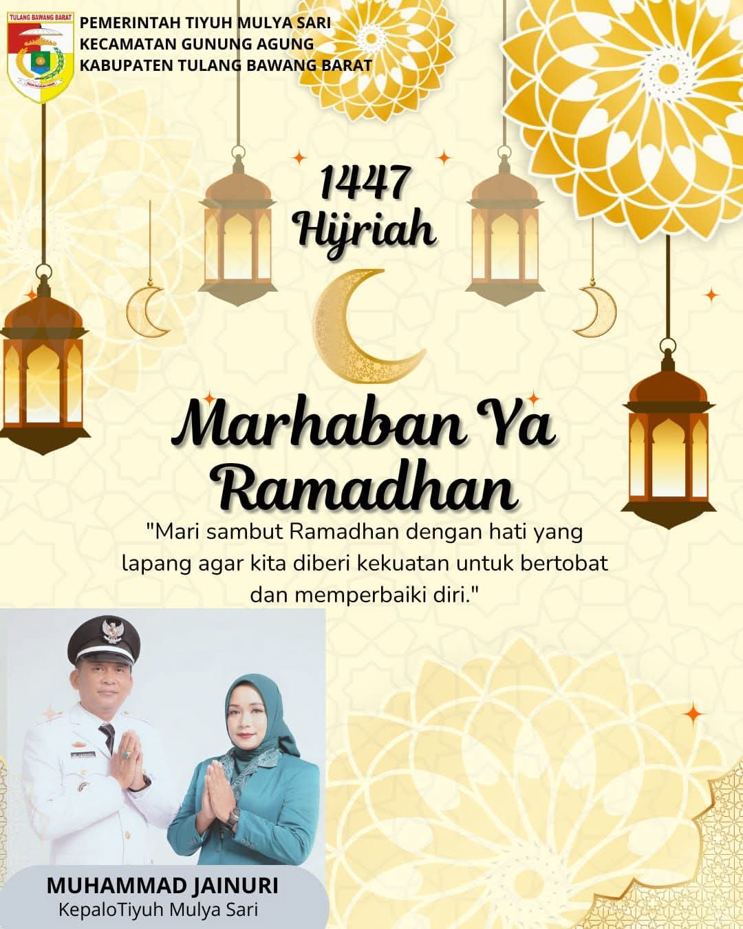 Kepalo Tiyuh Mulya Sari Ajak Warga Jalankan Ibadah Puasa dengan Sepenuh Hati