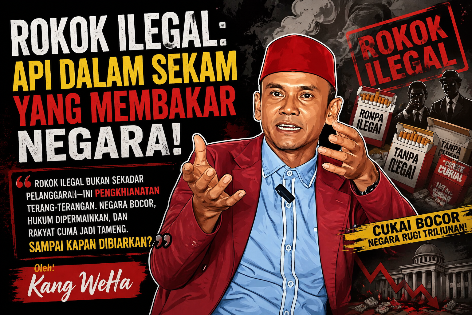 Rokok Ilegal: Api Dalam Sekam yang Dibiarkan Membakar Negeri