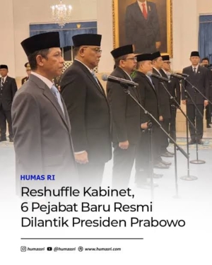Prabowo Reshuffle Kabinet, Dudung Jadi KSP dan Sejumlah Tokoh Masuk Pemerintahan