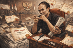 “Sarjana dari Mesin Fotokopi: Puisi Satir tentang Kursi DPR dan Ijazah yang Terlalu Rapi”