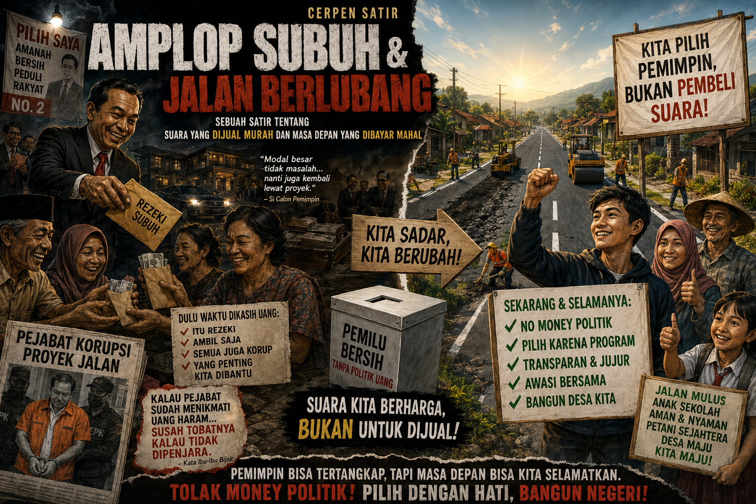 AMPL0P SUBUH DAN JALAN BERLUBANG