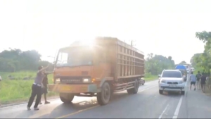 Truk Rem Blong Berhasil Dihentikan Polisi dan Warga, Cegah Korban Jiwa di Tulang Bawang