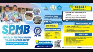 SMP IT Madani Tubaba Buka Penerimaan Peserta Didik Baru Tahun Ajaran 2026/2027