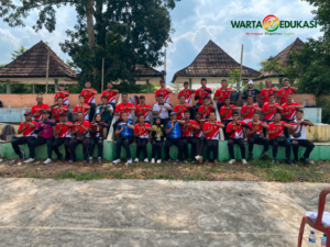Peserta Pelatihan dan Penataran Wasit Bola Voli Indoor Tingkat Daerah Provinsi Lampung yang diselenggarakan PBVSI Tulang Bawang Barat di Berugo Cottage pada 2–5 Juli 2026.