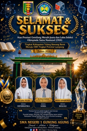 OSN Provinsi Lampung 2026: Tiga Siswa SMAN 1 Gunung Agung Lolos