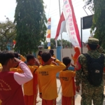 Bendera Merah Putih: Koramil 421-09/Tanjung Bintang Ajak Warga Kibarkan Bendera, Kobarkan Semangat HUT ke-81 RI