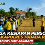 Jaga Kesiapan Personel, Wakapolres Tubaba Pimpin Kesemaptaan Jasmani