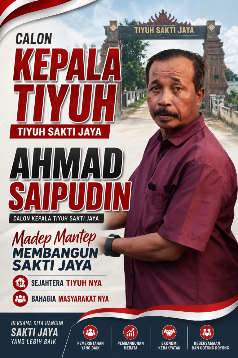 Ahmad Saipudin Siap Bertarung dalam Pemilihan Kepala Tiyuh Sakti Jaya