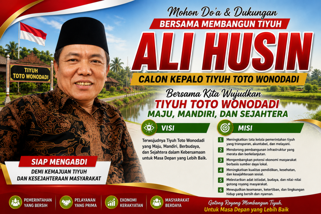 Ali Husin Kembali Maju sebagai Calon Petahana Kepalo Tiyuh Toto Wonodadi, Hadapi Kotak Kosong