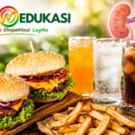 Ilustrasi makanan dan minuman yang dapat memperberat kerja ginjal serta memengaruhi kesehatan ginjal.
