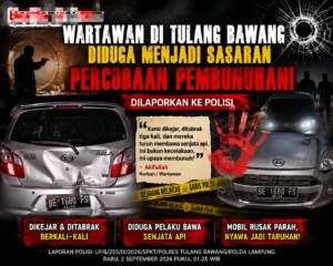 Wartawan Tulang Bawang Diduga Jadi Sasaran Dugaan Pembunuhan