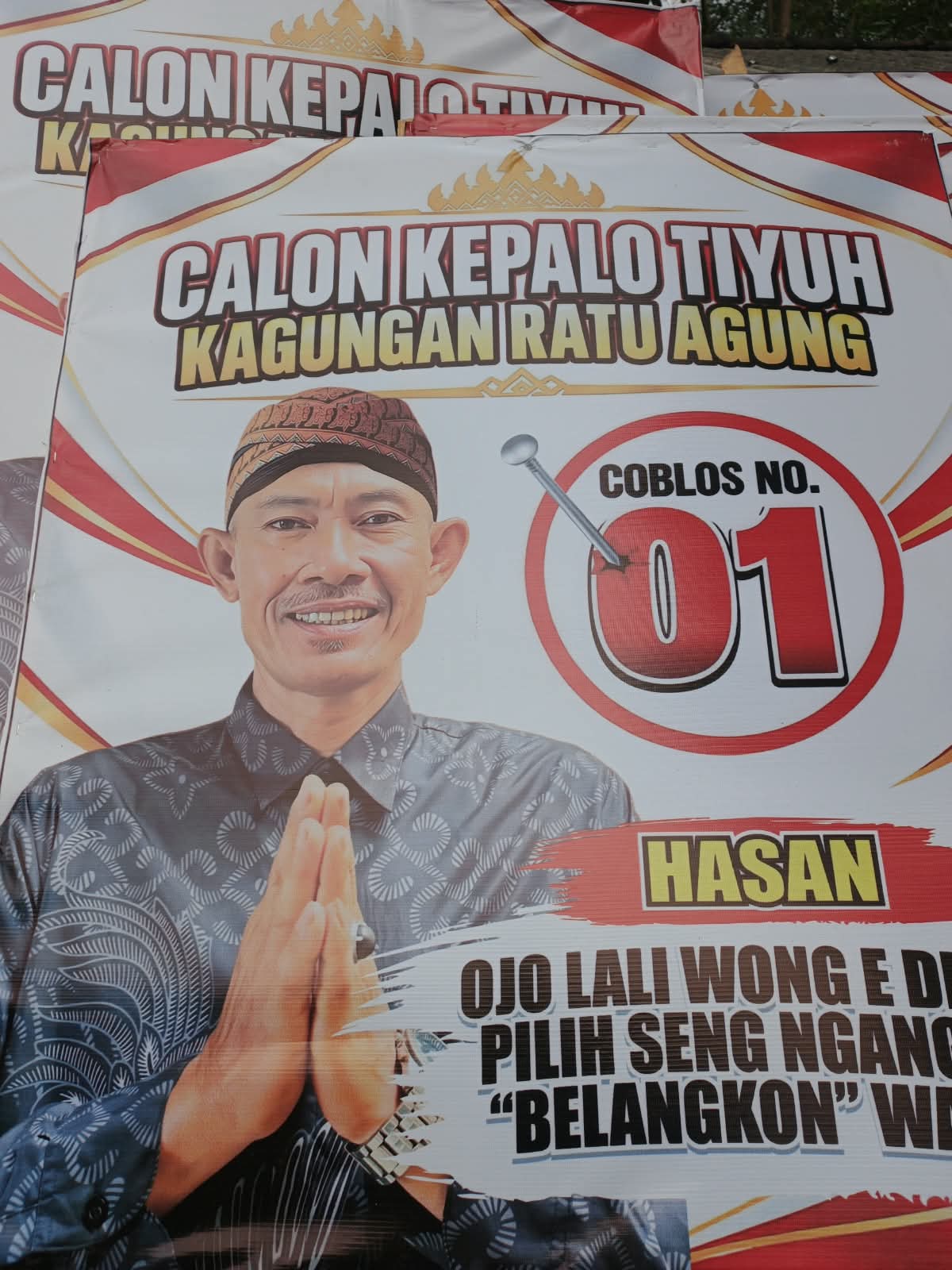 Hasan, Putra Asli Kagungan Ratu Agung, Siap Mengabdi dan Bangun Tiyuh Bersama Warga
