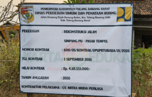 Rekonstruksi Jalan Simpang PU Jadi Sorotan Warga